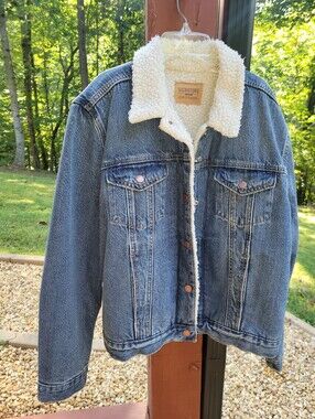 LEVI STRAUSS DENIM/SHERPA WOMEN TRUCKER JACKET 3XL